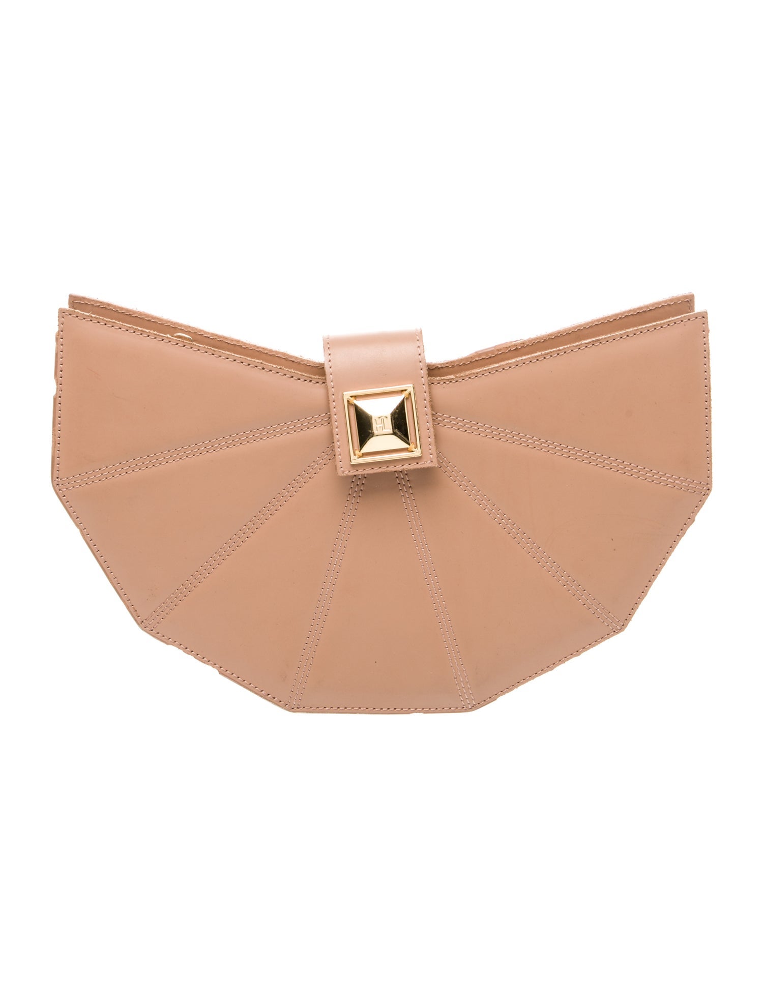 Herve Leger Leather Clutch