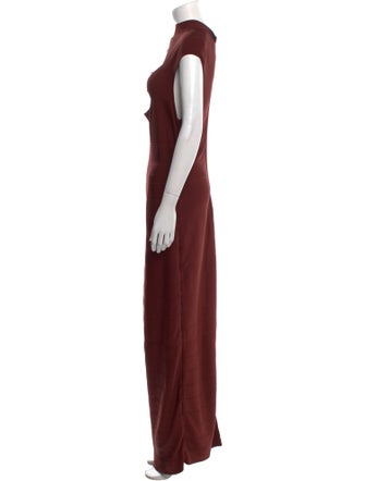 Herve Leger Mock Neck Long Dress