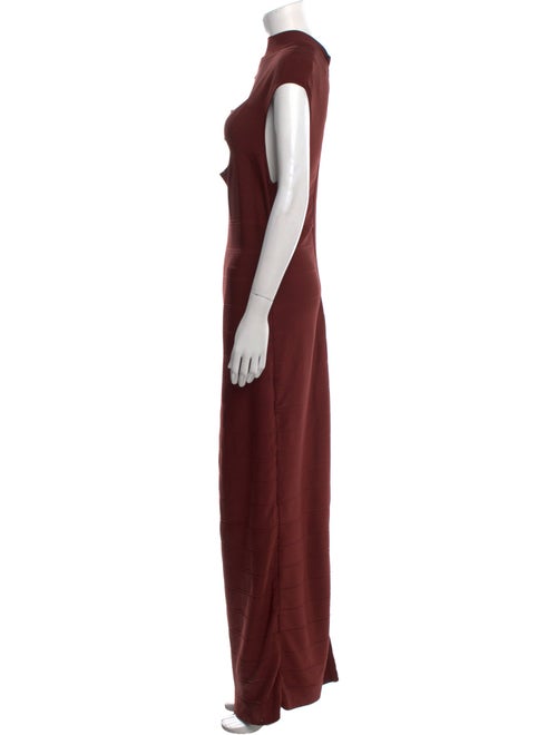 Herve Leger Mock Neck Long Dress