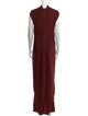 Herve Leger Mock Neck Long Dress