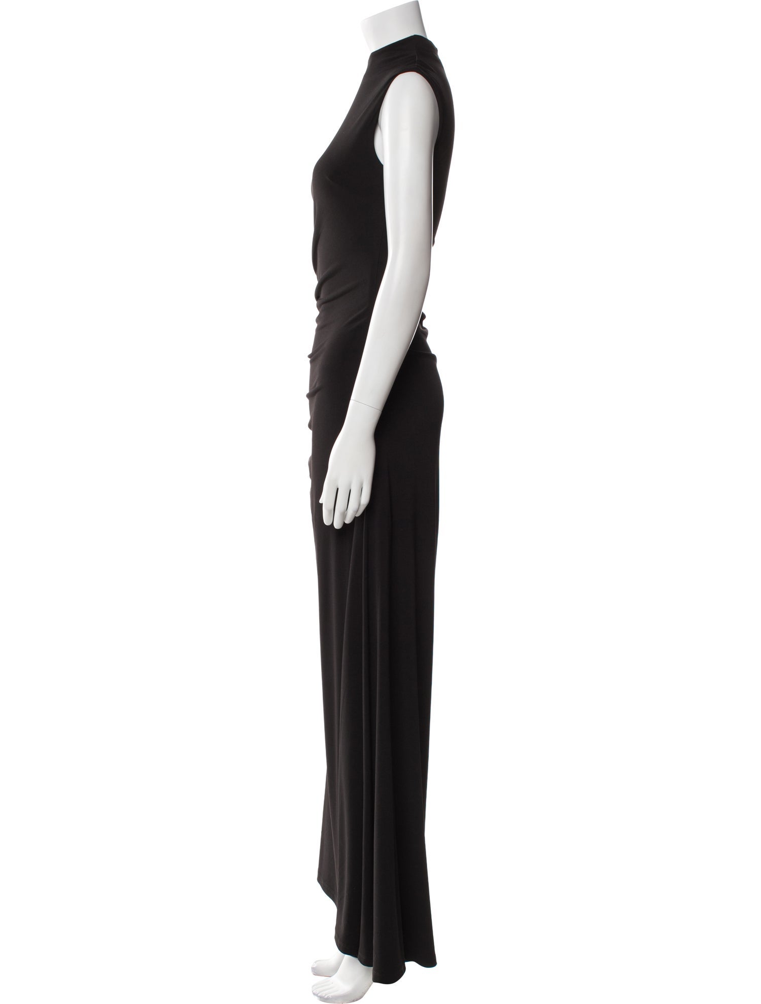 Herve Leger Mock Neck Long Dress