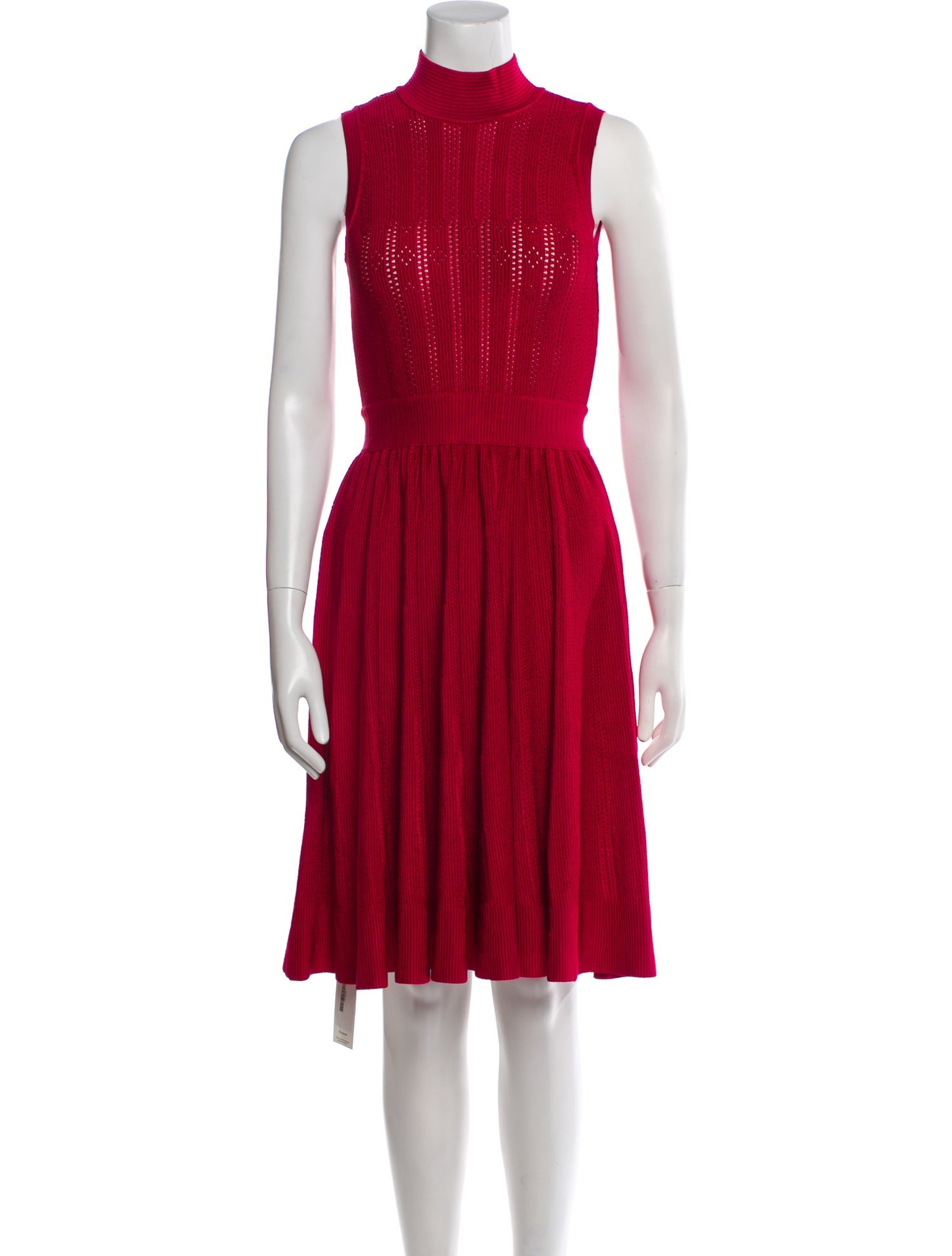Herve Leger Mock Neck Mini Dress
