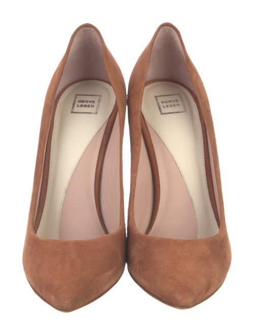Herve Leger Suede Pumps