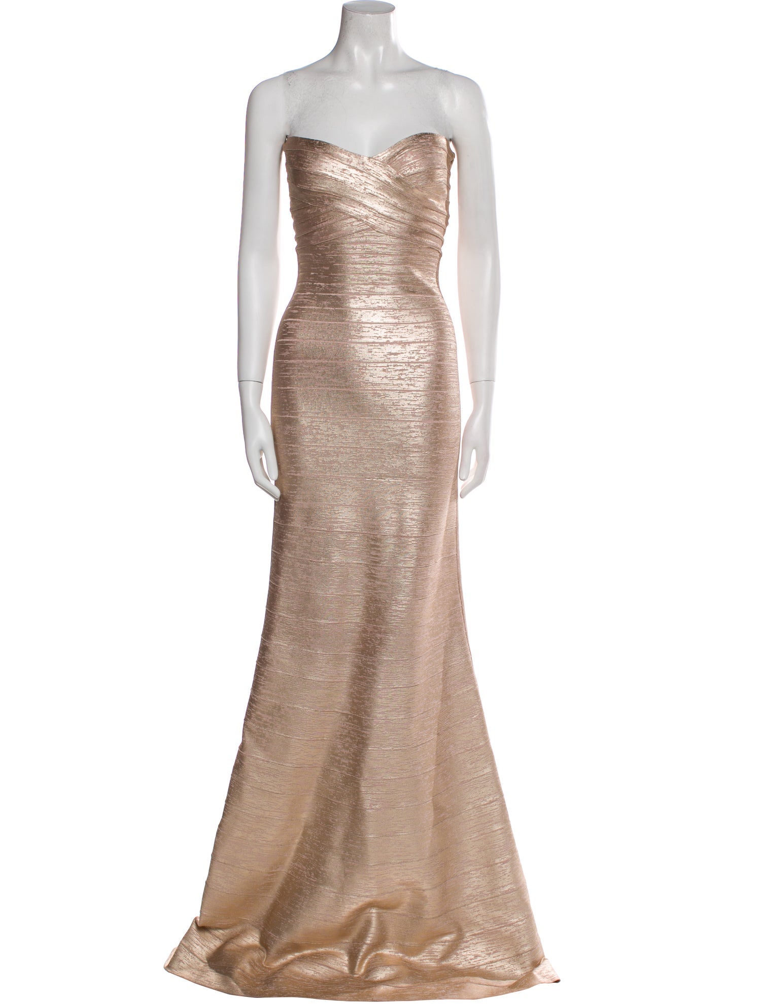 Herve Leger Strapless Long Dress