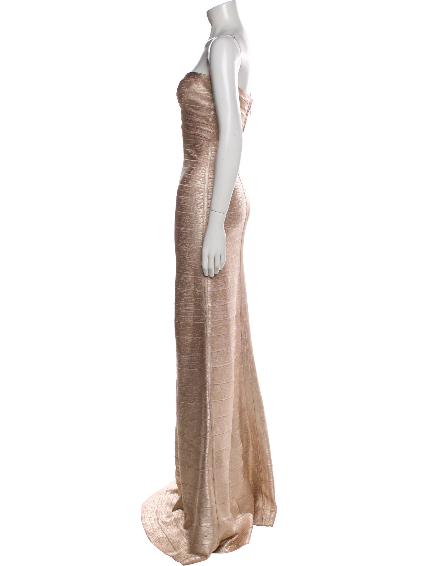 Herve Leger Strapless Long Dress