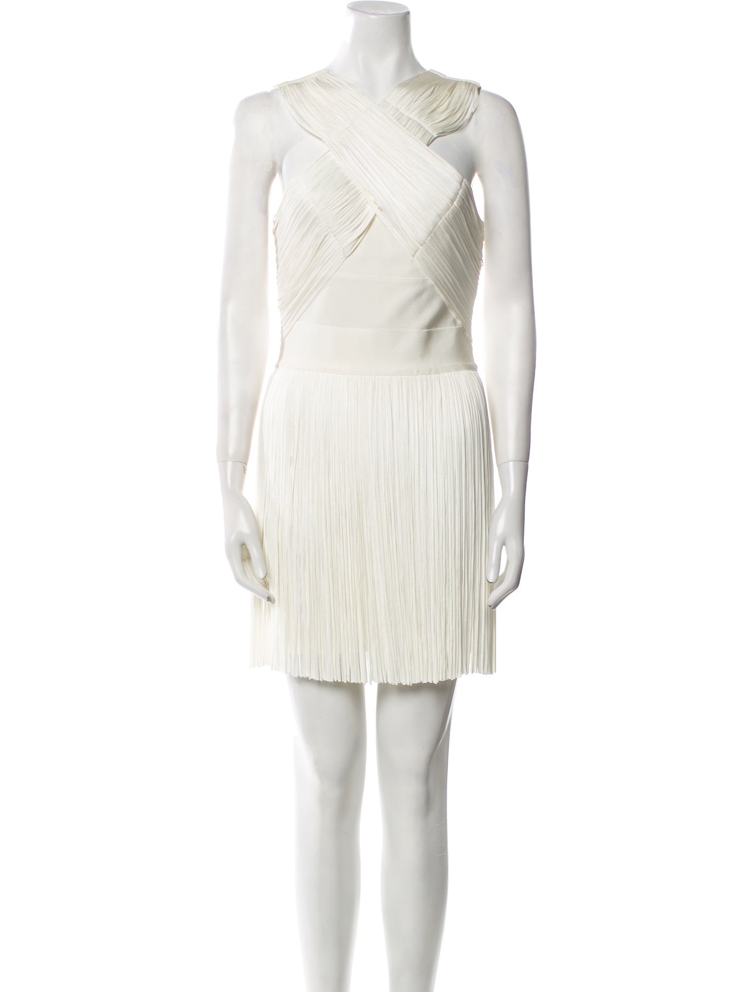 Herve Leger Cowl Neck Mini Dress