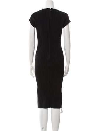 Herve Leger Scoop Neck Midi Length Dress