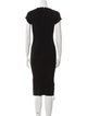 Herve Leger Scoop Neck Midi Length Dress