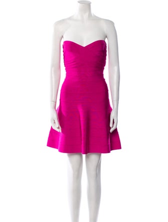 Herve Leger Strapless Mini Dress