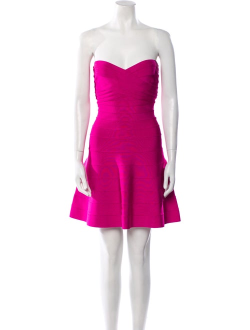 Herve Leger Strapless Mini Dress