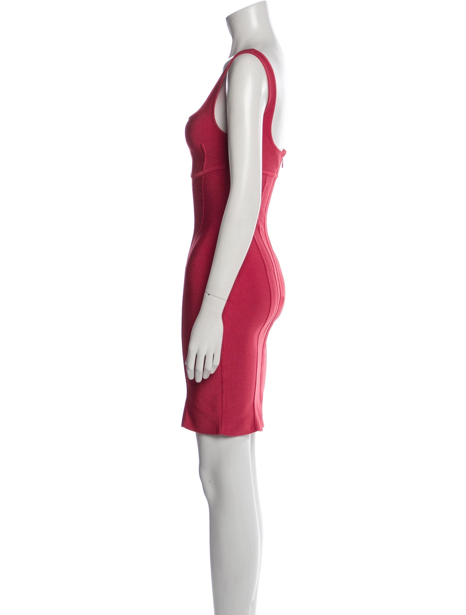 Herve Leger Square Neckline Mini Dress