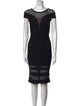 Herve Leger Scoop Neck Mini Dress