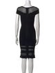 Herve Leger Scoop Neck Mini Dress