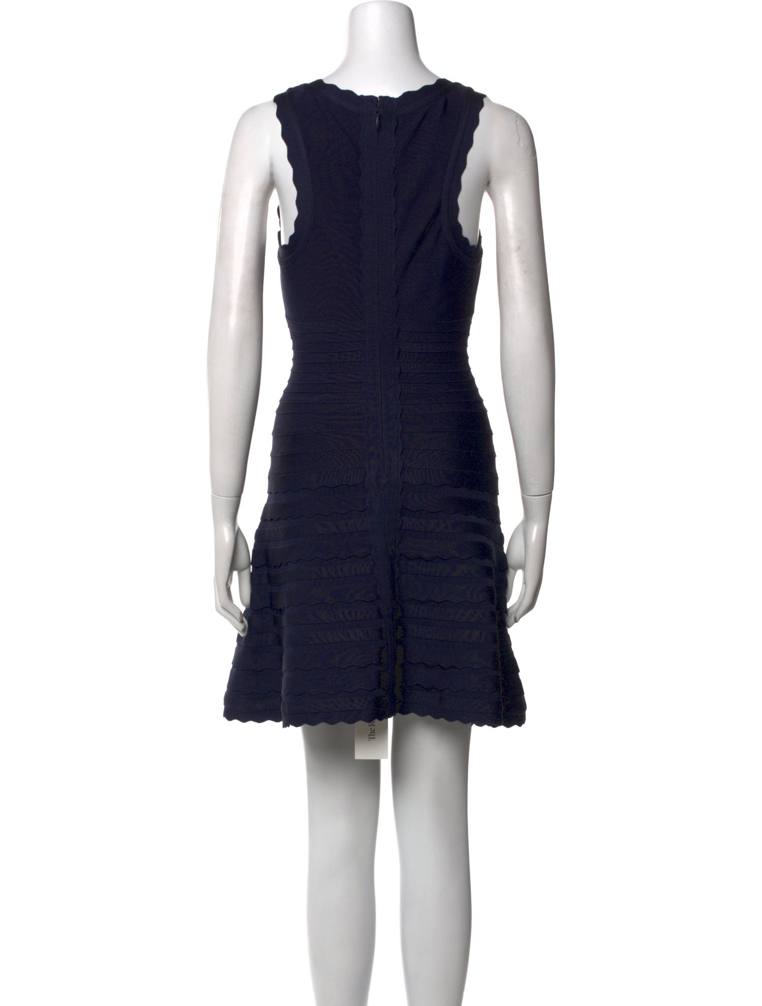 Herve Leger Scoop Neck Mini Dress