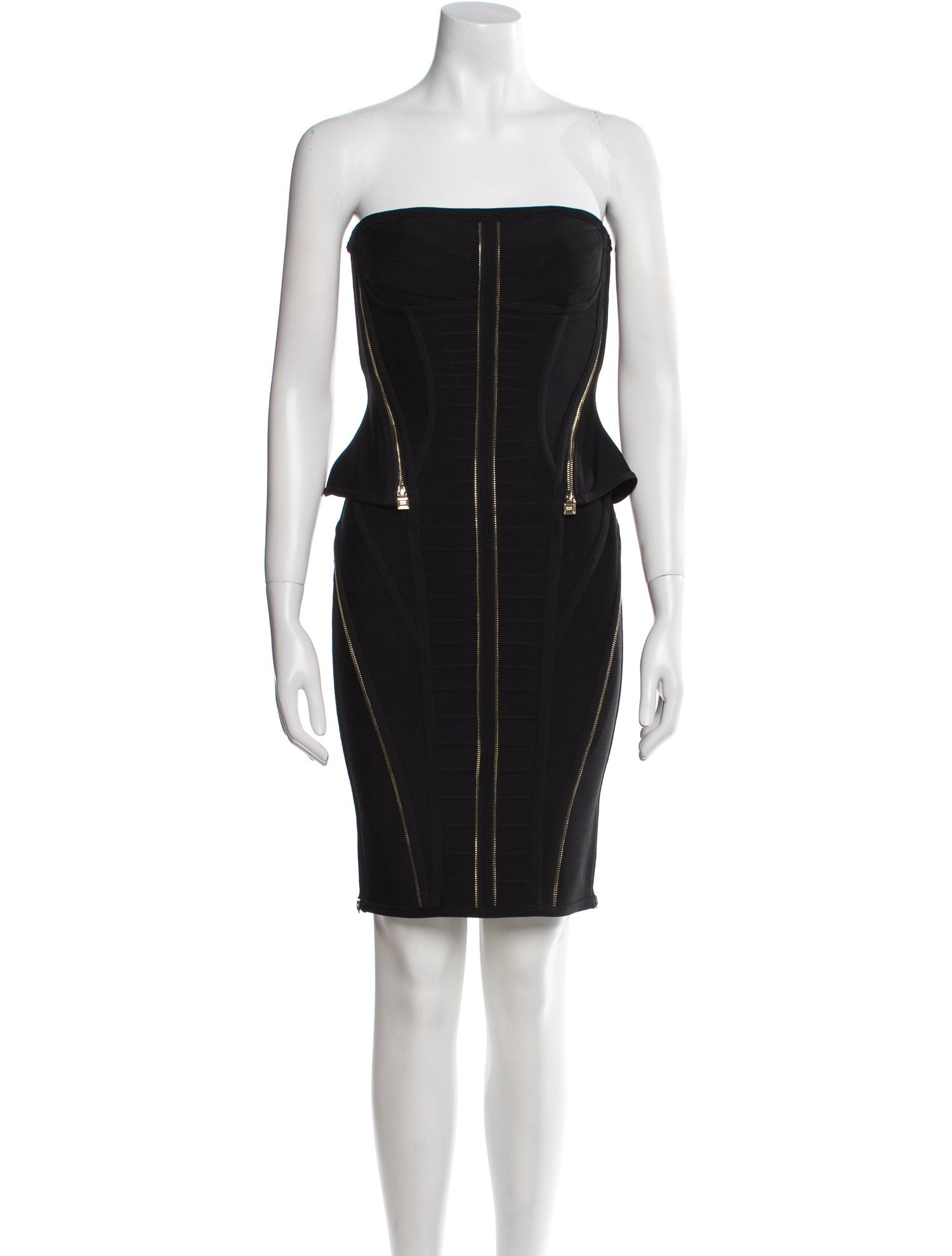 Herve Leger Strapless Mini Dress