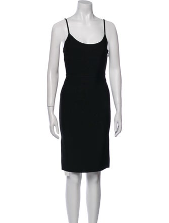 Herve Leger Scoop Neck Mini Dress