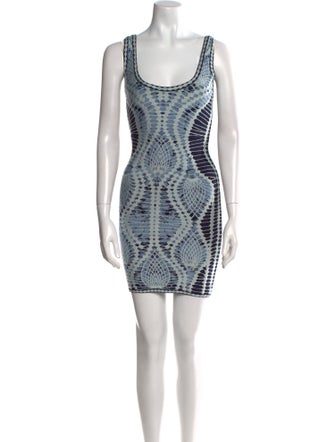 Herve Leger Printed Mini Dress