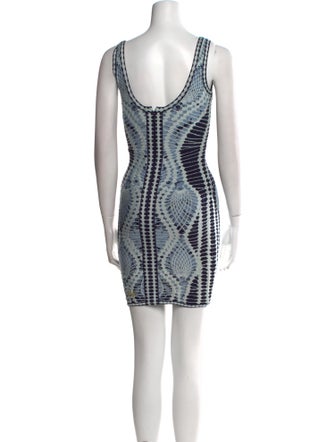 Herve Leger Printed Mini Dress