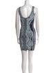 Herve Leger Printed Mini Dress