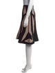 Herve Leger Striped Knee-Length Skirt