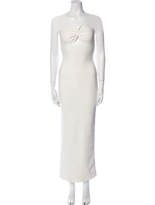 Herve Leger Halterneck Long Dress