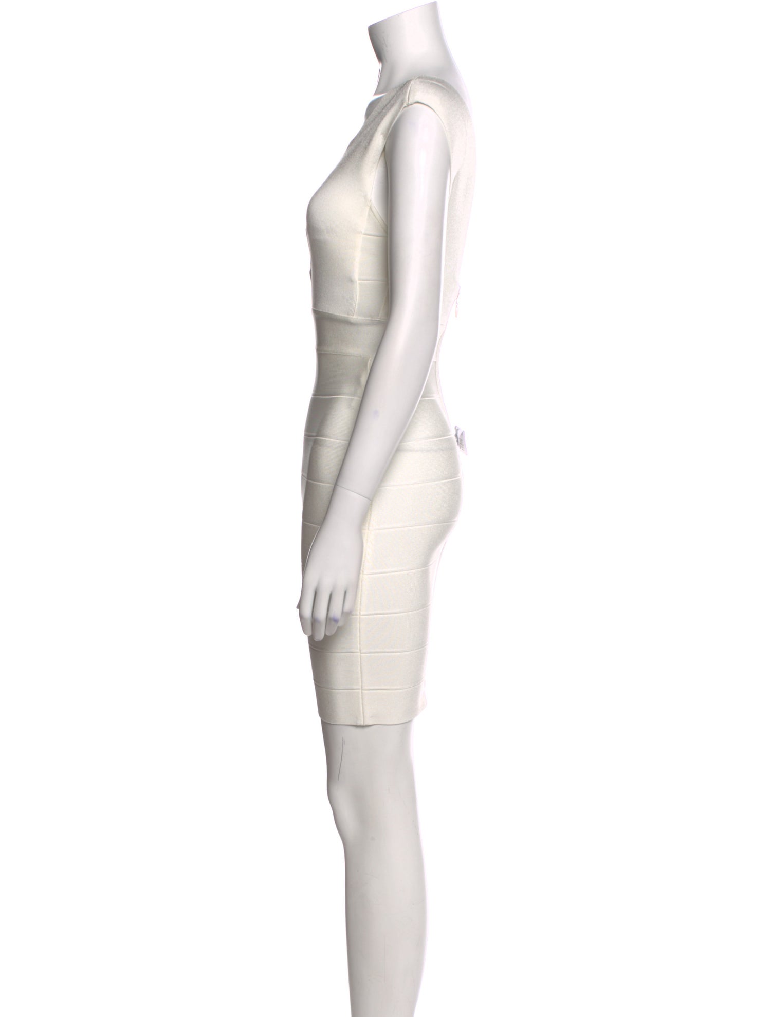 Herve Leger Square Neckline Mini Dress