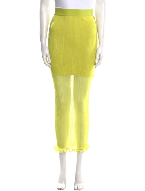 Herve Leger Nylon Midi Length Skirt