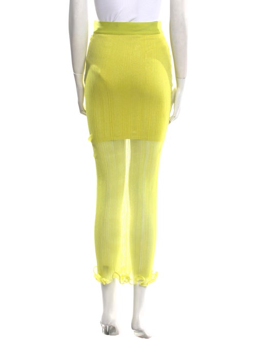 Herve Leger Nylon Midi Length Skirt