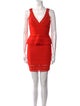 Herve Leger V-Neck Mini Dress