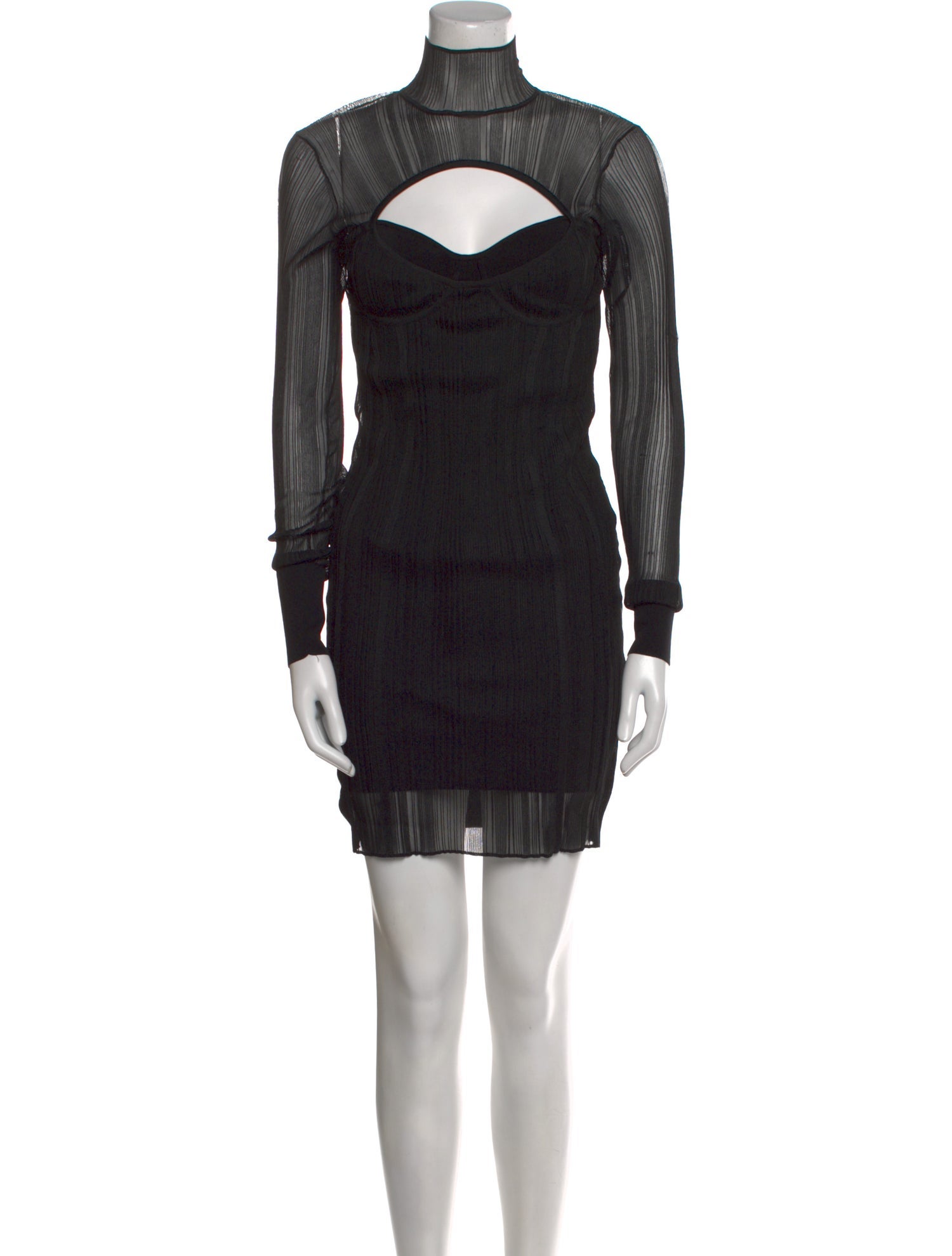 Herve Leger Turtleneck Mini Dress