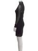 Herve Leger Turtleneck Mini Dress