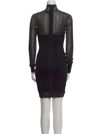 Herve Leger Turtleneck Mini Dress