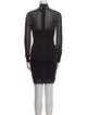 Herve Leger Turtleneck Mini Dress