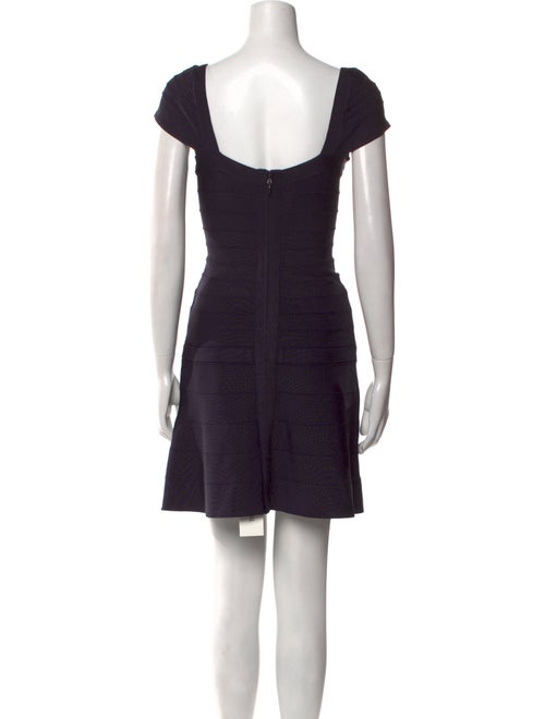 Herve Leger Square Neckline Mini Dress
