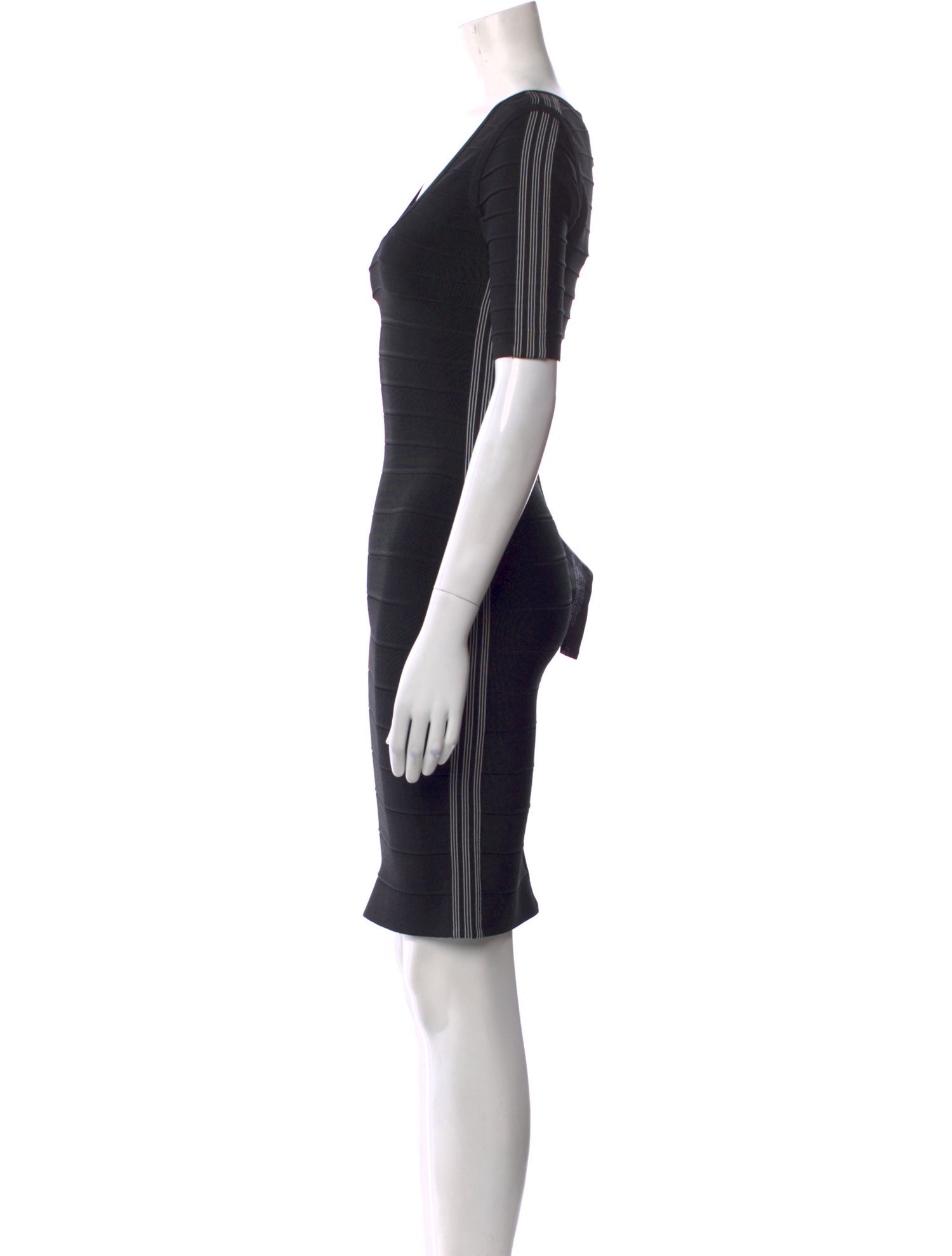Herve Leger Scoop Neck Mini Dress w/ Tags