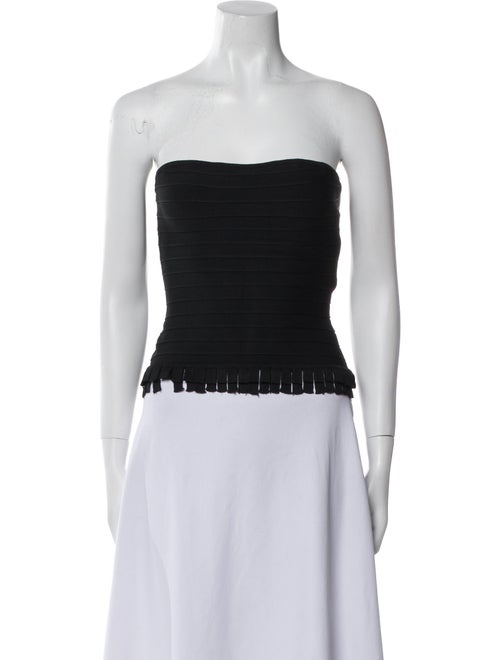 Herve Leger Strapless Crop Top