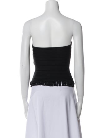 Herve Leger Strapless Crop Top