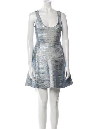 Herve Leger Tie-Dye Print Mini Dress