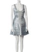 Herve Leger Tie-Dye Print Mini Dress