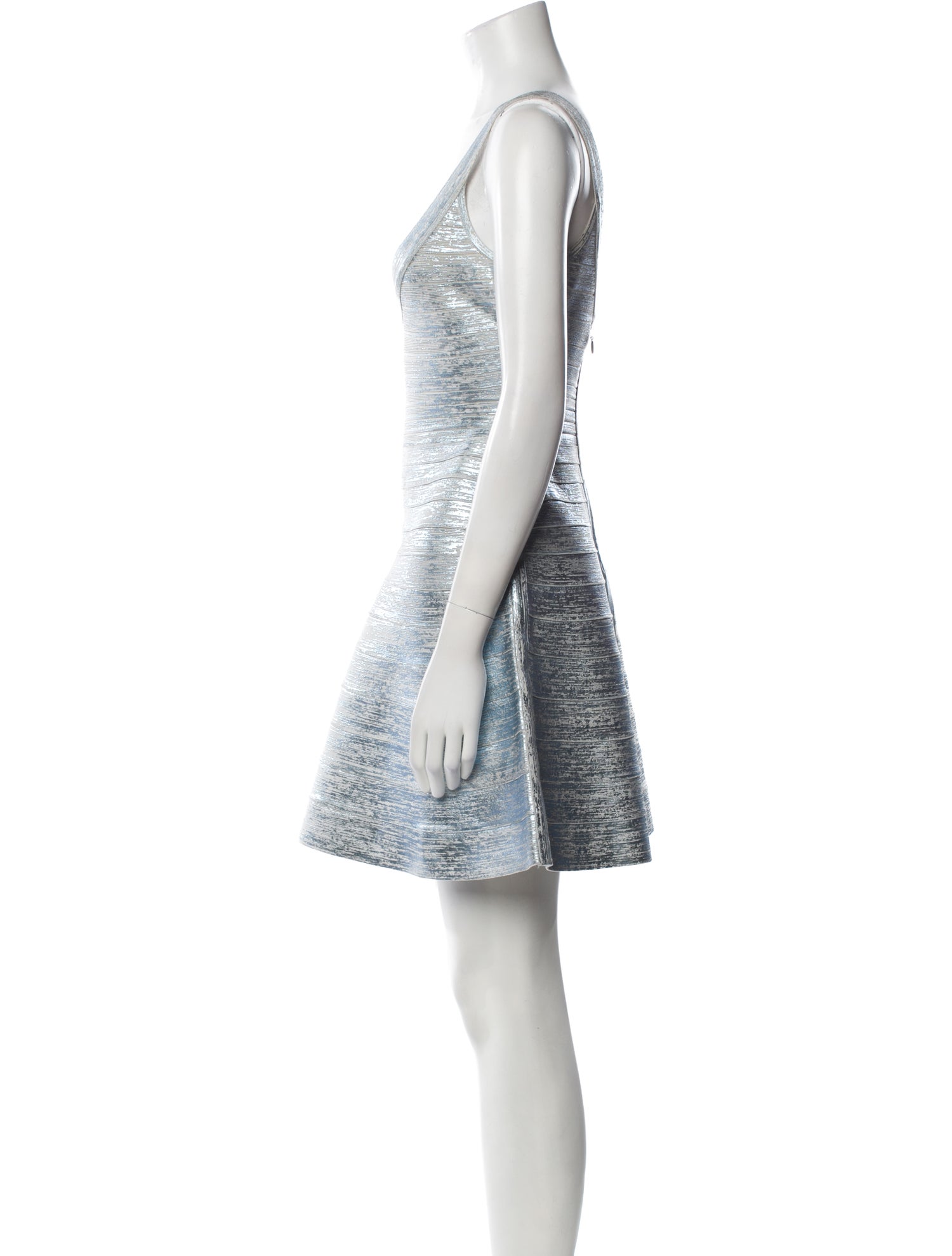 Herve Leger Tie-Dye Print Mini Dress