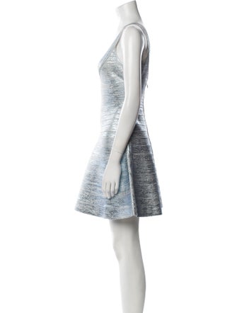 Herve Leger Tie-Dye Print Mini Dress