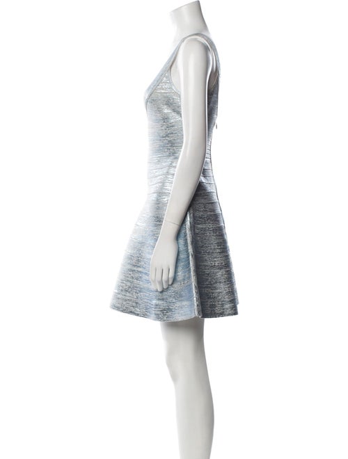 Herve Leger Tie-Dye Print Mini Dress