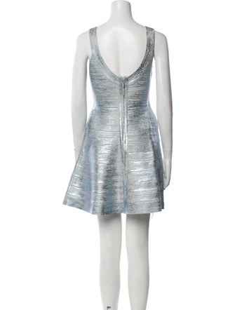 Herve Leger Tie-Dye Print Mini Dress