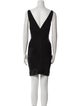 Herve Leger V-Neck Mini Dress