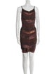 Herve Leger Printed Mini Dress