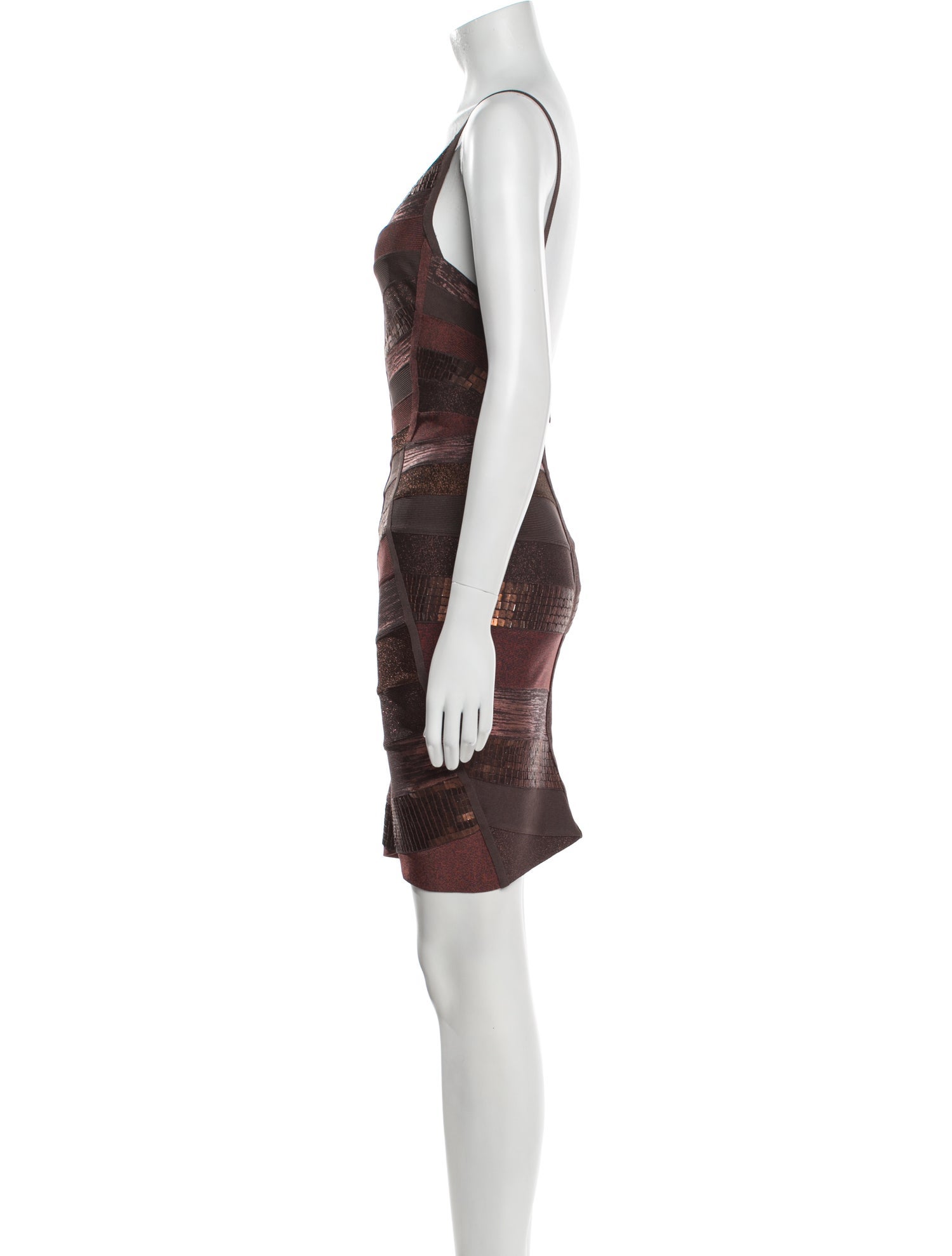 Herve Leger Printed Mini Dress