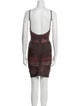 Herve Leger Printed Mini Dress