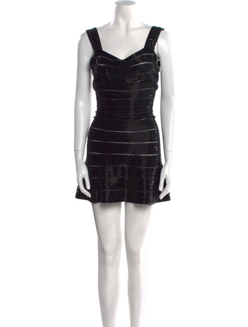 Herve Leger Patterned Mini Dress