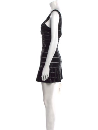 Herve Leger Patterned Mini Dress