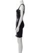 Herve Leger Square Neckline Mini Dress